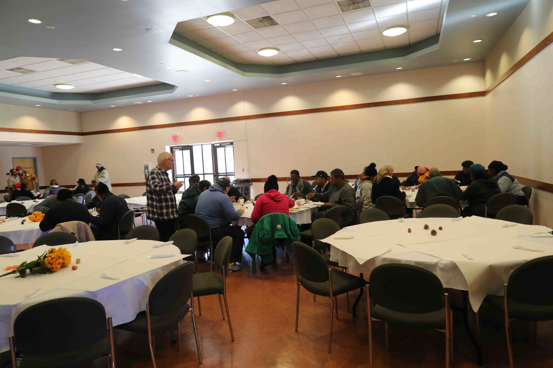 Kelsey's shared Thanksgiving dinner with the community